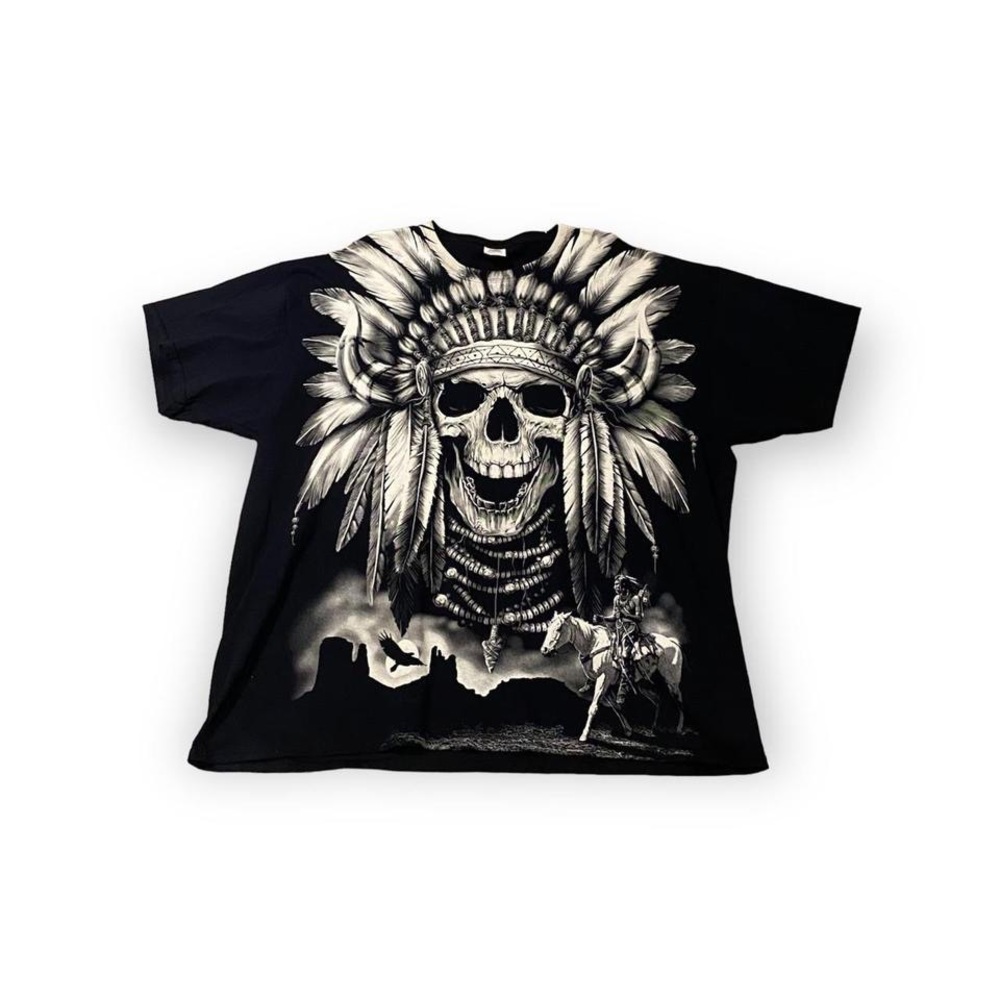 Vintage skull punk shirt